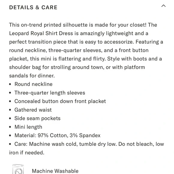 TUCKERNUCK LeopardRoyal Shirt Dress Fits Like a 2XSz XXXL New with Tag